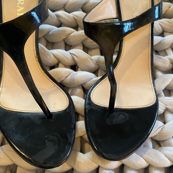 Prada T Strap Patent Leather Sandals - Picture 14 of 15